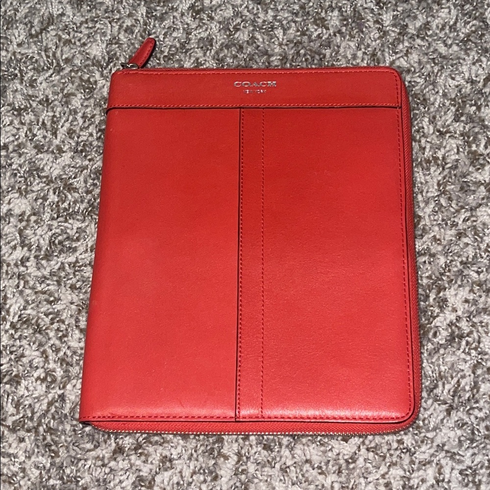 100% Authentic coach carnelian iPad case